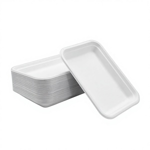 <span class=keywords><strong>Bandeja</strong></span> <span class=keywords><strong>Rectangular</strong></span> Desechable y Degradable Shaoneng Oasis, Ecológica, Resistente a Altas Temperaturas, Libre de Flúor, con Empaque Personalizado - Product Image 1