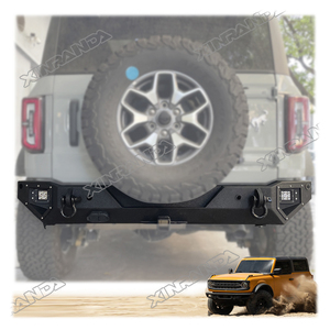 Parachoques trasero <span class=keywords><strong>Bronco</strong></span>, piezas de automóviles, parachoques trasero de acero apto para Ford <span class=keywords><strong>Bronco</strong></span> 2021 <span class=keywords><strong>2022</strong></span> 2023 2024 <span class=keywords><strong>4X4</strong></span>, accesorios todoterreno, barra de parachoques trasero - Product Image 1