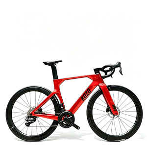 Vélo de course sur route aérodynamique en fibre de carbone 700C avec système de vitesses électroniques 24 vitesses, frein à disque hydraulique, léger, vente en gros OEM - Product Image 1