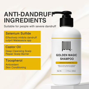 FULLY Golden Magic Hair Shampoo Champú anticaspa de sulfuro de selenio - Product Image 4