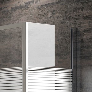 Box Doccia Angolare in Vetro Serigrafato Kamalu K410NS 110x70 con Apertura Scorrevole - Product Image 6