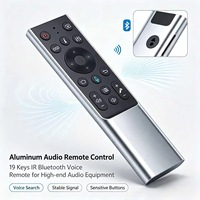 Control Remoto por Voz Infrarrojo de 19 Teclas con Carcasa de Aleación de Aluminio para Equipos de Audio Estéreo de Alta Gama para el Hogar, OEM ODM Personalizado JCXK
