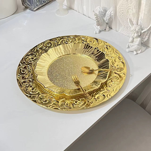 จานรองอาหารที่ใช้ตกแต่งโต๊ะอาหารใน<span class=keywords><strong>โรงแรม</strong></span> งานเลี้ยง งานแต่งงาน และงานพิเศษอื่นๆ - Product Image 3