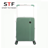 20 25 29 pouces PP 3 pièces ensemble de bagages pour ordinateur portable avant ouvert grand bagage à main sur valise à roulettes léger étanche bagages en gros