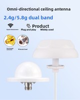 Antenne WiFi double fréquence HYT 2.4G 5.8G en forme de champignon, gain 2.5-4.5 dBi, amplificateur de signal de téléphone portable, indice de protection IP68