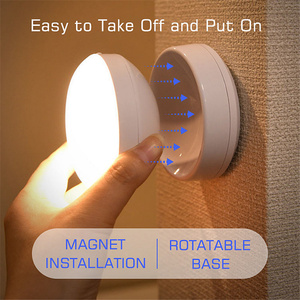 360 Rotated PIR <b>Motion</b> <b>Sensor</b> LED Night <b>Light</b> Wall Lamps Rechargeable Under Cabinet <b>Light</b> Wireless Closet Night Lamp - Product Image 4