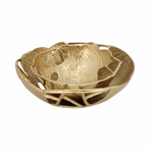 Set di ciotole decorative in metallo traforato per bancone cucina, decorazione per la casa, centrotavola per tavolino da caffè - Product Image 2