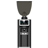 Molinillo de Café Manual con Motor Eléctrico sin Escobillas de Acero Inoxidable, 80 Niveles de Ajuste, Muelas de 84 mm, Tolva de 1 kg