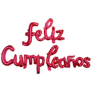 Palloncini in alluminio spagnolo-Set di lettere minuscole per scrivere "buon <span class=keywords><strong>compleanno</strong></span>"-forniture Festive per la decorazione della festa di <span class=keywords><strong>compleanno</strong></span> - Product Image 5