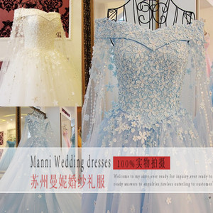 Robes de mariée 2023, nouvelle collection, vente en gros pour le commerce extérieur, style européen et américain, dentelle et fleurs, pour mariée. - Product Image 1