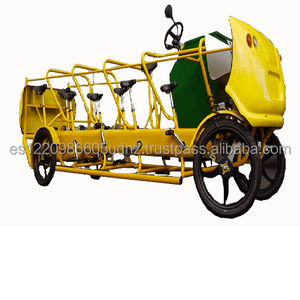 Manufacture Yellow And White 3.0 Electric Bike Children Sightseeing Bus Pedal Bike Electric Kids Tour Party Bike On Selling - Product Image 6