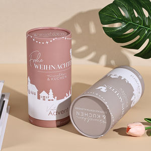 กล่องกระดาษทรงกระบอกสำหรับเครื่องสำอาง ทำจากวัสดุรีไซเคิล ย่อยสลายได้ พิมพ์สี CMYK แบบส่วนตัว - Product Image 4