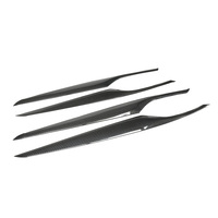 Juego Completo de 9 Piezas de Accesorios Decorativos Interiores de Fibra de Carbono para BMW Serie 5 G30 con Volante a la Izquierda