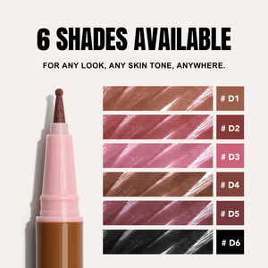 Crayons à lèvres liquides teintés personnalisés, 6 couleurs, sans logo, vente en gros, marque privée, dernières nouveautés - Product Image 4