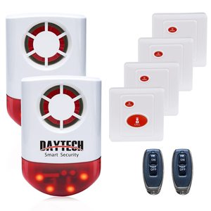 Daytech Wireless Krankenhaus Sicherheits alarmsystem SOS Zug kabel knopf Notruf Outdoor Strobe Sirene Pflegeheim Sicherheit