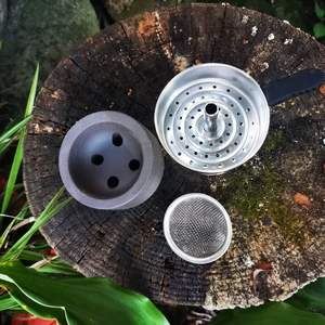 Amy Deluxe Shisha Bowl Head Smoke Hookah Accesorios Cerámica Metal Carbón Filtro Adaptador Hookah Shop Lounge Bar Cafe Shisha - Product Image 5