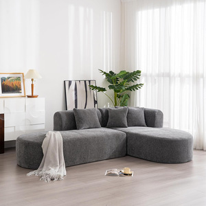 Sofá Cama en Forma de L, Modular, Sin Estructura, para Salas de Estar, Muebles OEM - Product Image 1