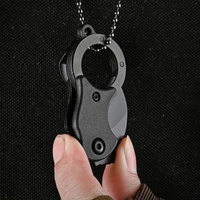 Mini multifunctioneel opvouwbaar gereedschap van roestvrij staal met metalen achterclip voor reizen, kamperen, wandelen