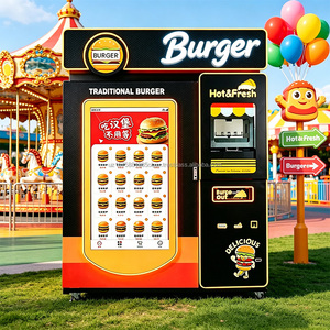 Instant Ready-to-Eat Burger Vending Machine No Waiting Automatic Hamburger Dispenser Coin Change 24/7 Operation Touchscreen for - Product Image 1
