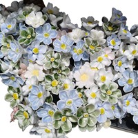 Buket Keramik Genggam Jingdezhen, Bunga Abadi Simulasi, DIY, Dekorasi Hadiah, Gaya Minimalis Modern