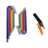 Lot de clés Allen multicolores à tête sphérique (9 pièces) pour réparation de vélos – Outils à main en gros