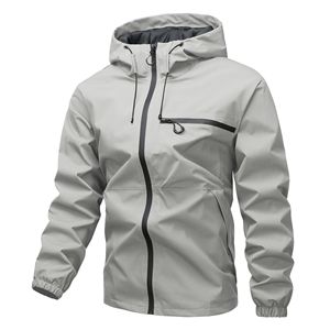 Veste softshell imperméable et respirante pour <span class=keywords><strong>homme</strong></span>, légère, col montant, fermeture éclair sur le devant, réfléchissante - Product Image 2