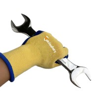 Gants de travail en coton et latex froissé, fabrication directe d'usine chinoise, paume enduite 10 gauge, antidérapants, approvisionnement en gros