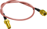 Câble adaptateur d'extension d'antenne coaxial RF SMA mâle vers SMA mâle, câble de raccordement RG316 de 20 pouces (50 cm)