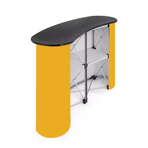 Mostrador publicitario para ferias, soporte emergente de tubo de aluminio resistente para suelo, mostrador de recepción portátil, Mostrador de Mesa de Promoción - Product Image 3