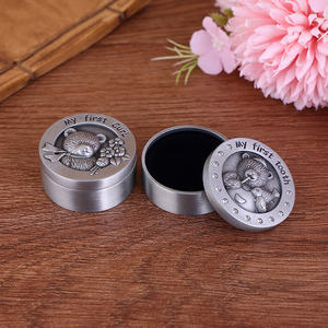 Première <span class=keywords><strong>Dent</strong></span> Vintage <span class=keywords><strong>Bijoux</strong></span> Cas Artisanat Cadeau Ornement <span class=keywords><strong>Lait</strong></span> <span class=keywords><strong>Dent</strong></span> Boîte En Métal Bébé Dents Collection Boîte - Product Image 5