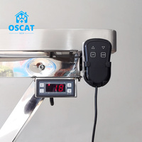 Table d'examen vétérinaire OSCAT en acier inoxydable 304, table électrique réglable en hauteur, équipement médical pour animaux de compagnie