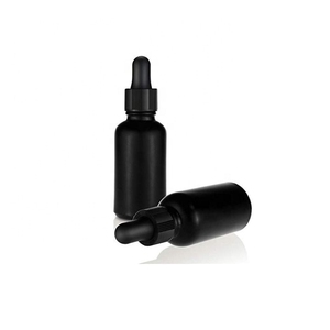 LLG Offre Spéciale 2oz noir mat 60ml bouteille en verre d'huile essentielle givrée avec pipette compte-gouttes pour cosmétique maison - Product Image 6