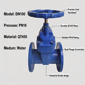 Vanne à opercule manuelle en fonte ductile à siège élastique Rang Bridge DN50-DN1,200 Z45X-16Q pour la protection incendie - Product Image 3