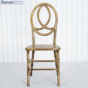 Muebles de silla Fénix de madera apilables de alta calidad para eventos de banquetes de boda - Product Image 3