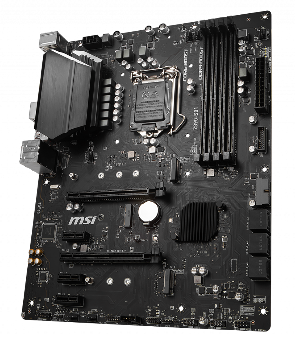 Msi Z390-S01 AX Motherboard With LGA1151 Socket LED Lighting