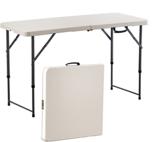 Easy — <span class=keywords><strong>petite</strong></span> <span class=keywords><strong>valise</strong></span> <span class=keywords><strong>pliante</strong></span> en plastique, <span class=keywords><strong>table</strong></span> d'extérieur, sac rectangulaire, pour pique-nique <span class=keywords><strong>camping</strong></span>, 4 pieds - Product Image 1