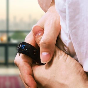 Equantu Smart Azan Alarm <b>Clock</b> zikr ring Muslim Islamic gift led Zikir Counter Digital Smart Tasbih Zikr Ring - Product Image 2