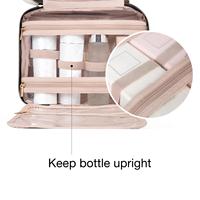 Trousse de toilette pleine grandeur, trousse à maquillage avec crochet de suspension, sac de rangement de voyage résistant à l'eau pour femmes et hommes