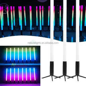 Nebula RGB Wireless Battery 360 Tube Led Light Wash IP65 Corner Floor LED Tubes For Night Club Disco