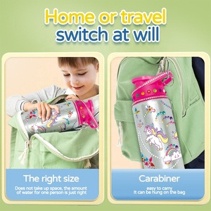 Decora la tua bottiglia d'acqua Thermos isolata in acciaio inossidabile con adesivi per gemme per bambini <span class=keywords><strong>regali</strong></span> per bambini di 6-12 anni - Product Image 4