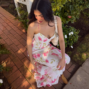 Vestido Maxi Floral Halter para Mujer, Estilo Vacacional, Nuevo, Espalda Descubierta, Sin Mangas, Ecológico, Chic, para Fiestas y Reuniones - Product Image 3