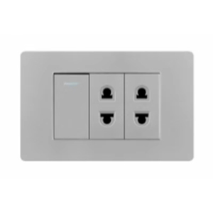 Giá thấp bán buôn 1 bài 1 tuyến đường + đôi 2-cực ổ cắm hiện đại công tắc điện và ổ cắm - Product Image 2