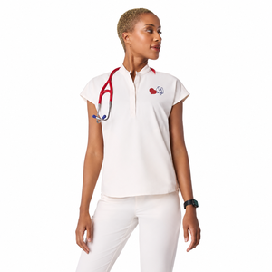 Ensemble d'uniformes vétérinaires brodés sur mesure avec logo cœur et chat pour le personnel d'hôpital vétérinaire - Product Image 2