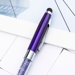 Crystal Dimonde 2 in 1 Screen Stylus Metal Ballpoint <b>Pen</b> With Customize Logo Printed for Manufactures Gift - Product Image 4
