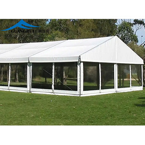 Tenda da Matrimonio per Esterni a Doppio Strato, Resistente ai Raggi UV e Impermeabile, con Telaio in Alluminio per Eventi, Feste e Matrimoni fino a 300 Persone - Product Image 1