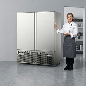Congelador Comercial de Acero Inoxidable de 24 Bandejas, Congelación Rápida por Aire, Congelador de Doble Puerta para Procesamiento de Alimentos - Product Image 4