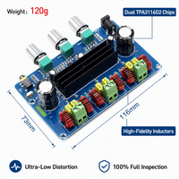 CA-3166B TPA3116D2 Papan Penguat Daya Audio Digital Nirkabel BT 2.1 Kanal 100W+50Wx2 Subwoofer untuk Speaker Home Theater OEM