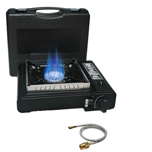 Fourneau de <span class=keywords><strong>camping</strong></span> <span class=keywords><strong>portable</strong></span>, réchaud à gaz de <span class=keywords><strong>camping</strong></span> à brûleur unique, réchaud à gaz butane pour usage intérieur et extérieur - Product Image 1