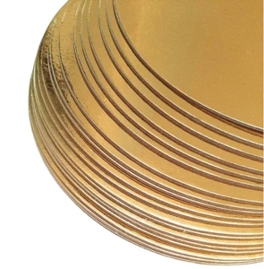 Faveurs de mariage autocollant gâteau conseil 4ft rond <span class=keywords><strong>plaque</strong></span> dorée pour emballage cadeau - Product Image 6