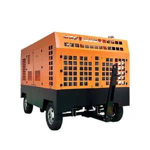 Compressor de ar móvel portátil diesel elétrico 130cfm 120hp 10m3